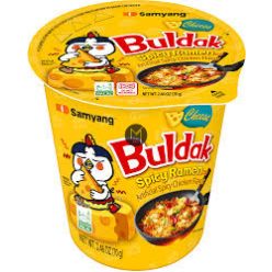 Buldak Ramen Cup – Sajtos ízű (csípős)