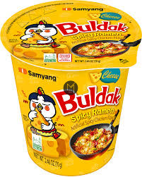 Buldak Ramen Cup – Sajtos ízű (csípős)