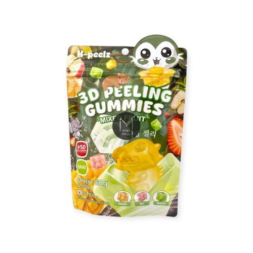 3D Hámozható vegyes gyümölcs ízű gumicukor