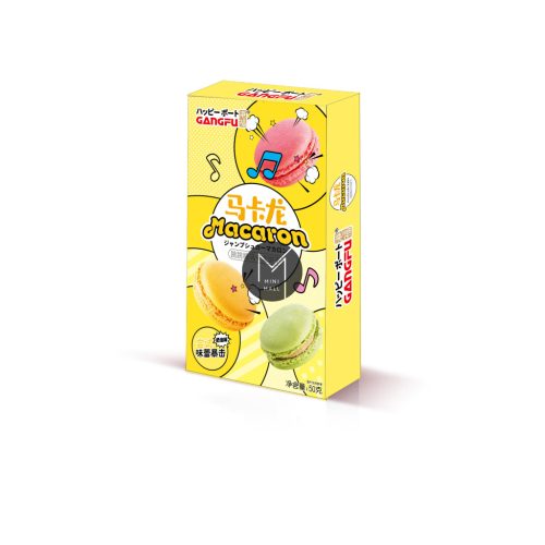 Macaron - krémes ízű (robbanó cukorkás)