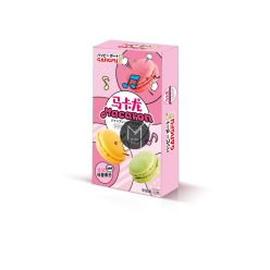 Macaron - epres ízű (robbanó cukorkás)