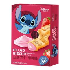 Disney Stitch - eper ízű töltött keksz